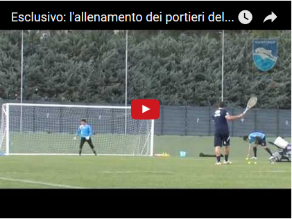 “L’allenamento dei portieri del Pescara guidati da Massimo Marini”
